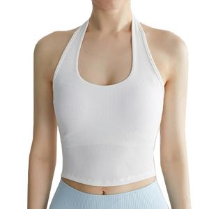 Custom All-In-One <b>Women's</b> Lightweight High Support Yoga Sports Tank <b>Top</b> Breathable Quick-Dry Sweat-Wicking V-neck Tank <b>Top</b> - Product Image 2