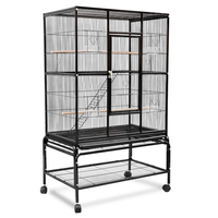 Cage à oiseaux en gros de Chine, grande cage à perroquets et animaux, pour pigeons, canaris, avec roues, pour l'élevage (Kandang Burung)