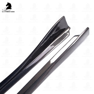 Kit carrosserie jupes latérales style VRS en fibre de carbone pour Toyota GR Supra MK V A90 A91 Jupes latérales 2019-2022 - Product Image 4