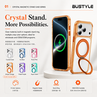 Coque de téléphone magnétique rotative à 360° en gros pour iPhone 18 17 16 15 Pro Max, angle réglable à 180 degrés, protection contre les chutes de 3 mètres