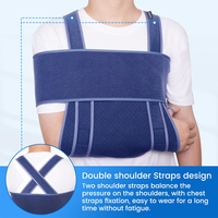 Attelle d'immobilisation de bras et d'épaule pour femmes et hommes, pour déchirure de la coiffe des rotateurs, fracture, luxation, bris ou post-opératoire, convient à la main gauche et à la main droite