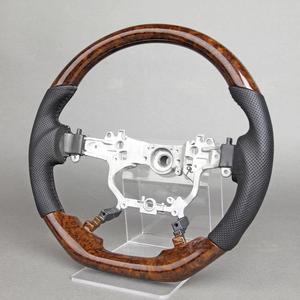 Volant <span class=keywords><strong>en</strong></span> <span class=keywords><strong>bois</strong></span> <span class=keywords><strong>de</strong></span> noyer, luxe haut <span class=keywords><strong>de</strong></span> gamme, sport, fond plat, multifonction, prise <span class=keywords><strong>en</strong></span> main améliorée, personnalisation, remplacement, compatible avec la plupart des modèles - Product Image 1