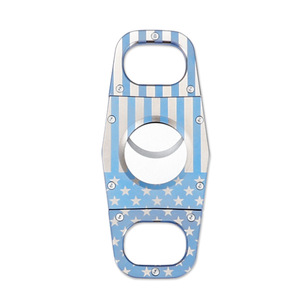 Coupe-cigares en alliage d'aluminium électrolytique coloré, double lame de 25 mm, forme barre, manuel, pour cadeau ou usage domestique - Product Image 4