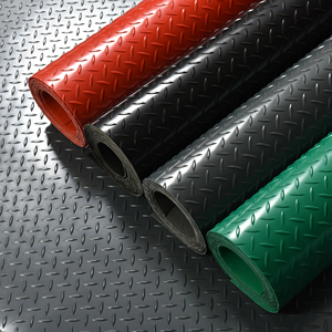 Tấm thảm trải sàn nhựa PVC vinyl chống trơn họa tiết kim cương cuộn - Product Image 1