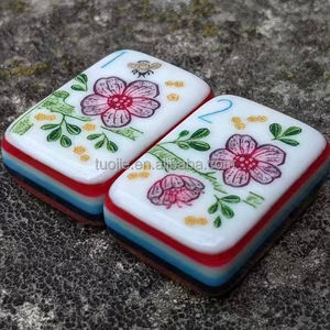 Fichas de Mahjong Americanas con Esquinas Redondeadas, Walk With Me, 7 Capas, Diseño Grabado en Relieve - Product Image 6