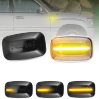 Feux latéraux LED pour Toyota Land Cruiser Prado 70/80/90/100 Series FJ Cruiser Hilux, clignotants dynamiques ambre pour garde-boue