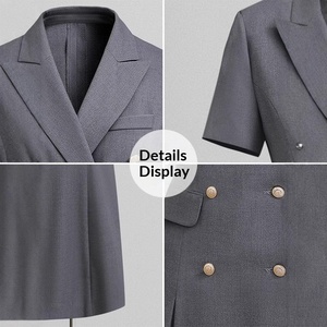 Traje de Verano Profesional para Mujer Embarazada, Estilo Línea A, Vestido Midi de Fibra de Poliéster, Elegante, para Oficina, Trabajo, Ropa de Trabajo - Product Image 4