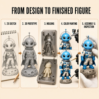 Figurine décorative, fabricant de figurines ODM, collection de marchandises d'anime, jouet de collection léger, emballage personnalisé en boîte mystère