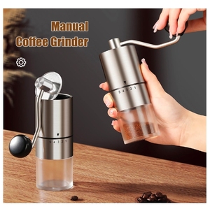 Molinillo de Café Manual Portátil Ecológico de Acero Inoxidable con 5 Ajustes Cónicos para un Molido Suave en Casa u Oficina - Product Image 6