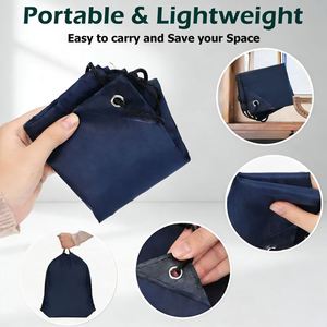 Custom Designed Recycled Polyester Foldable Reusable <b>Drawstring</b> <b>Backpack</b> Waterproof Large Capacity Shopping Bag Promotional - Product Image 3