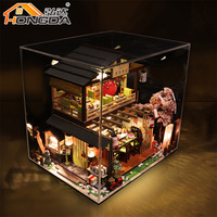 DIY Cottage Yoshamoto Sushi Restaurant, modèle architectural assemblé à la main de style japonais vintage, cadeau créatif pour femmes