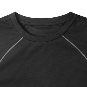 T-shirt en coton 100% de qualité supérieure avec logo personnalisable, confortable, durable, à manches courtes, col rond, style basique, coupe ajustée pour homme, sportif - Product Image 2