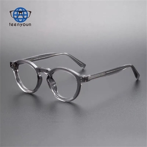 Teenyoun 2024 Bán Buôn Retro Hình Bầu Dục Kính Phụ Nữ Chất Lượng Cao Máy Tính Kính Mắt Khung Vòng Khung Kính Quang Học Nam - Product Image 4