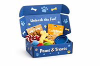Boîte d'emballage cadeau personnalisée avec impression en relief pour abonnement de marque animale de compagnie |   Boîtes rigides écologiques à fermeture magnétique pour aliments pour chiens et chats