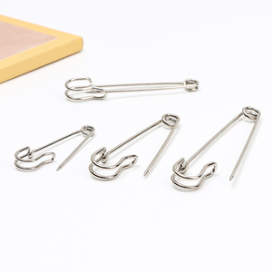 Accessoires de <span class=keywords><strong>couture</strong></span> pour vêtements multi-tailles, épingle de sûreté en métal argenté nickelé en acier inoxydable de grande taille - Product Image 2