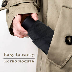 Mini poche Super légère 190g pour femmes, petits parapluies pliants coupe-vent pour voyage, <span class=keywords><strong>parapluie</strong></span> Compact pour hommes sous la pluie - Product Image 4