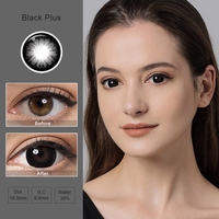 Lensa Kontak Warna Magister Supersize Magic Eye Glass Ball Murah 14.5MM Lensa Kontak Berwarna 16MM Coklat Hitam