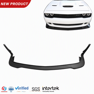 Lame avant noire texturée en PP pour Dodge <span class=keywords><strong>Challenger</strong></span> Hellcat 2015-2023 – Spoiler de pare-chocs performance - Product Image 1