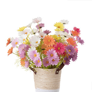 Ramo de Margaritas Artificiales Qiyue, Colores Mixtos, Bolsa de Papel de 33L, Decoración para el Hogar, Manualidades para Bodas - Product Image 5