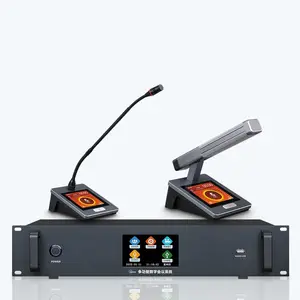 Trais Wired Mic for Meeting Hall Touch Screen Hand in Hand Digital Conference System