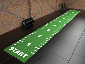 MCG-GYM mcg 15mm Chiều cao cọc PE thân thiện với môi trường mật độ cao sàn cỏ nhân tạo cho phòng tập thể dục trong nhà chạy theo dõi-màu tùy chỉnh - Product Image 4