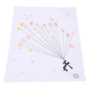 Toile personnalisée peinture d'empreintes digitales livre d'or de mariage cadeaux de mariage DIY Comunion décorations de fête d'<span class=keywords><strong>anniversaire</strong></span> - Product Image 1