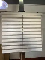 Großhandel Fabrik hochwertige benutzer definierte Größe Doppels chicht elektrischen Vorhang Zebra Shutter Jalousien für Büro zu Hause