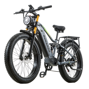 Bicicleta Eléctrica de Montaña de 7 Velocidades, Doble Suspensión, Frenos Hidráulicos, Gran Autonomía, BURCHDA RX80 48V20AH, Stock Europeo - Product Image 2