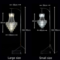 Explosions Grossiste Nouveaux Accessoires de Mariage Lumières Décoratives de Scène en T Lampes de Route en Bande de Glace en Cristal Acrylique Lampes d'Aménagement Scénique