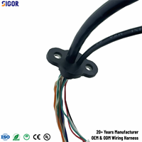 Kabel Harness Kamera IP Khusus MX1.25 8Pin RJ45 Tahan Air untuk Peralatan Keamanan Pemantauan Lalu Lintas Luar Ruangan
