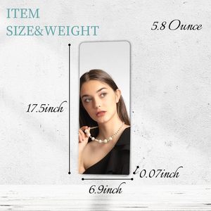 Factory Wholesale <b>Rectangle</b> Acrylic Unbreakable Self-adhesive Soft <b>Mirror</b> LED Lights Modern Design Custom Size Waterproof <b>Mirror</b> - Product Image 3