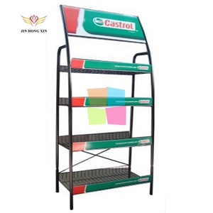 بيع بالجملة <span class=keywords><strong>3</strong></span> طبقات أدوات مسحوق وزيت المحرك عرض رفوف سلكية من إطار الجزيرة - Product Image 2