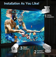 Projecteur intelligent portable Magcubic HY320 Pro 400 Ansi LCD LED à courte focale, compatible 8K, Android 14, clarté 1080P pour cinéma à domicile