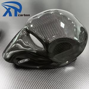 ハロウィンデコレーションhelloweenフェイスマスクカーボンファイバーハロウィンマスクパーティーマスク - Product Image 2