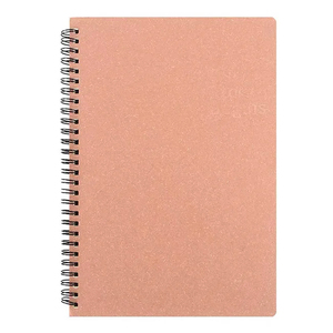 Factory Direct A5 Spiral Brown Kraft Cover Coil School Diary Notebook with 80 Sheets (160 Pages) Ruled <b>Journals</b> - Product Image 1