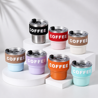 Gobelet à café personnalisé en acier inoxydable 304 avec manchon en tissu, inspection qualité 100 % manuelle, logo personnalisé, couleur, service complet, OEM