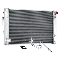 GTGMOTO Combo Radiateur + Condenseur Aluminium pour Nissan 370Z 2010-2020 / Infiniti Q60 G25 G35 G37 2007-2015