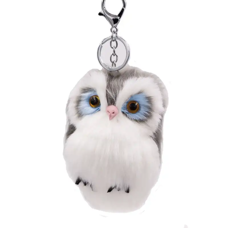 2022 kawaii jouet nouveau Offre Spéciale stuffed animal mignon en peluche jouets keychain imitation fourrure de lapin hibou sac pendentif