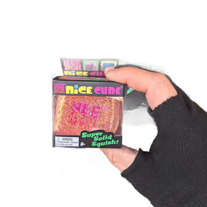 Cross-border Explosions Noodh Squishy Luminous Ice Cubes Pinch <b>Music</b> Decompression Toy Slow Rebound Sensory Cubes Color <b>Box</b> 3+ - Product Image 4