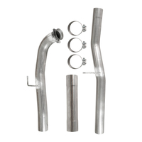 Kit de tuyau d'échappement en acier inoxydable 409 de 4 pouces pour Chevrolet Silverado GMC Sierra 2500 3500 6.6L Duramax L5P Pickup 2017-2023