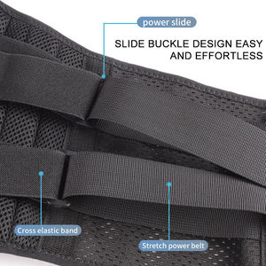 <span class=keywords><strong>Ceinture</strong></span> <span class=keywords><strong>lombaire</strong></span> en acier durable avec bande élastique de soutien et support dorsal en plastique rigide pour la protection <span class=keywords><strong>lombaire</strong></span> lors de soulevés de terre, squats et crossfit - Product Image 5