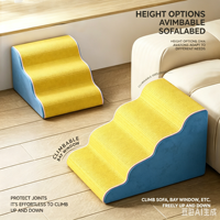 Rampe d'escalier antidérapante et lavable pour animaux de compagnie, en éponge haute élasticité, pour petits chiens et chats, idéale pour lit et canapé, échelle antidérapante pour chiots seniors
