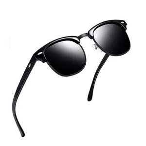 Винтажные Солнцезащитные очки в полуоправе в стиле ретро 2023 Классические поляризованные солнцезащитные очки