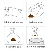 Sacs à déjections pour animaux de compagnie biodégradables EPI, épais, jetables, pour ramassage des excréments, pour chiens, portables, enroulables, pour les promenades