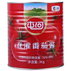 Tomato Paste 3kg*6/Carton Red Color Raw Tomato Paste Large Quantity Low Price Restaurant/Home Usage No Additives
