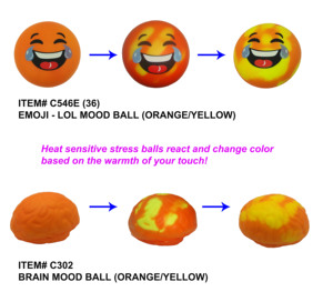 PU Anti-Stress <b>Ball</b> Promotional Mood Toy for Stress Relief - Product Image 2