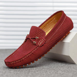 Zapatos Casuales de Vestir para Hombre, Sin Cordones, Ligeros, Transpirables, de Malla, para Verano y Otoño, Estilo Oxford Británico, Mocasines Abiertos para Oficina - Product Image 1