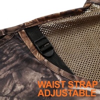 Gilet de chasse tactique en maille de sécurité personnalisé pour l'extérieur gilet de pêche de camouflage