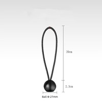 Cordon élastique haute résistance BBC-4 pouces 4 mm avec boule de 27 mm, longueur personnalisée, multifonction
