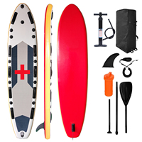 Nouveau style de planche à pagaie gonflable personnalisée en usine planche de sauvetage surf pour sauveteurs